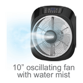 Firefly FEL645 Rechargeable Mist Fan with Built-in Emergency Light
